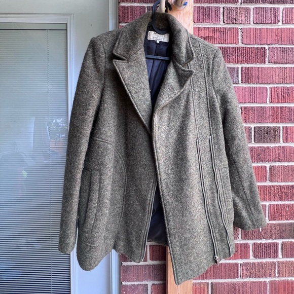 Zara Green Women Coat - Picture 1 of 8